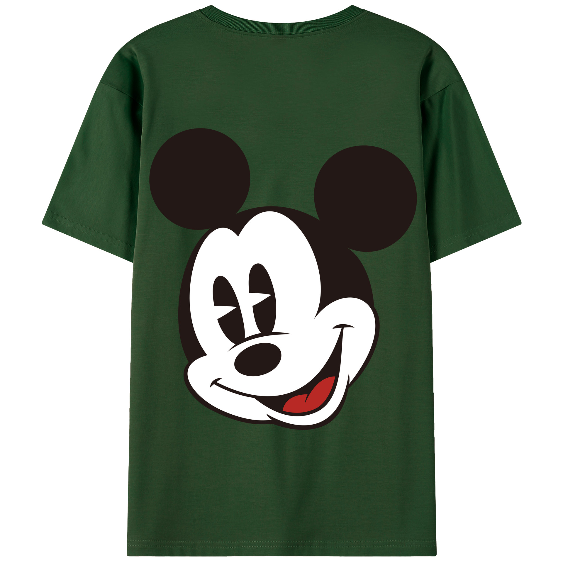 （画像用） ミッキーマウス Mickey Mouse 綿100％半袖Tシャツ（背面プリント）